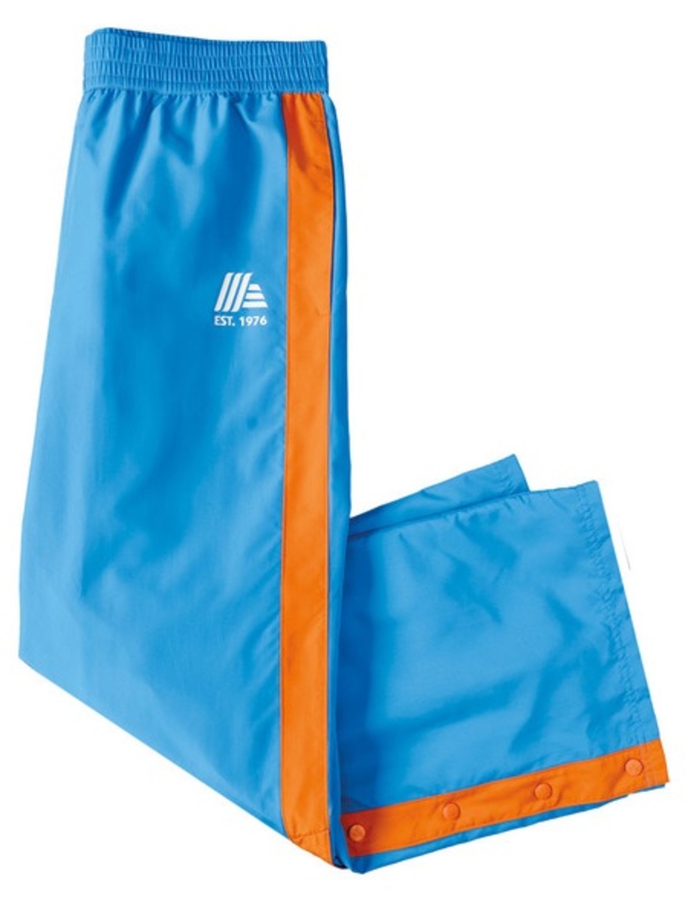 Aldi XL Blue & Orange Track Joggers with Side Stripe